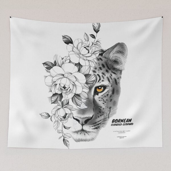 Item preview, Borneo Dayak Culture - Bornean Clouded Leopard sketch designed and sold by Akbarudi.