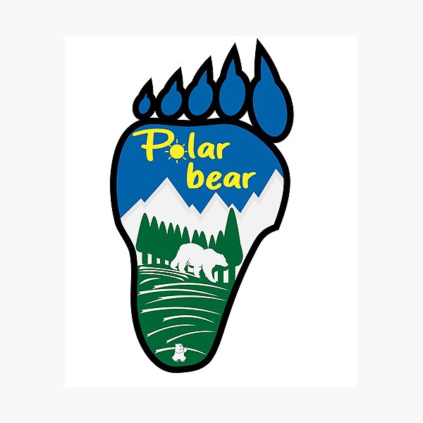 "Save polar bears, cool artwork." Photographic Print for Sale by Modlux Redbubble