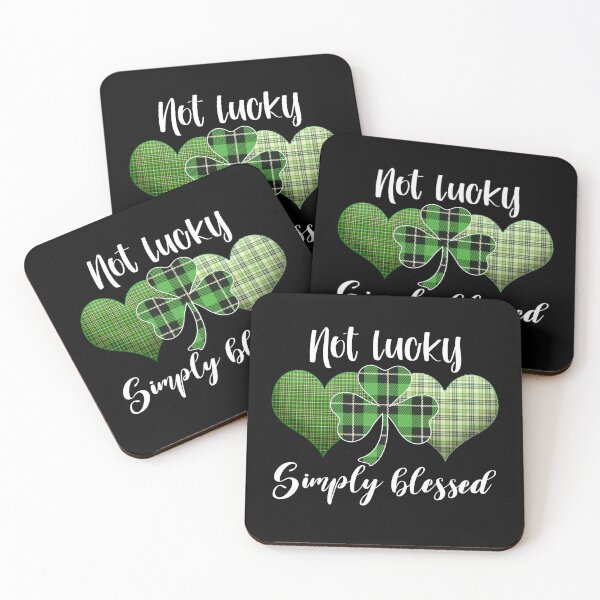 Item preview, St Patrick Day Quote: Not Lucky Simply Blessed designed and sold by AMINE  ★★★★★.