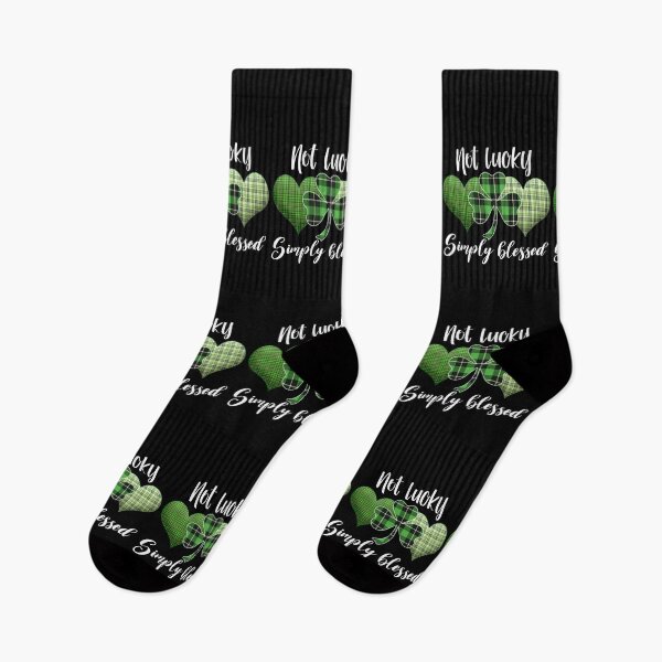 Item preview, St Patrick Day Quote: Not Lucky Simply Blessed designed and sold by AMINE  ★★★★★.