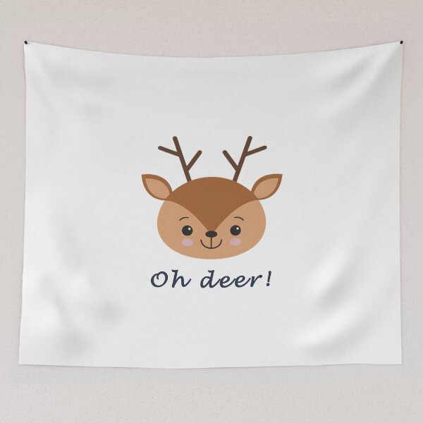Item preview, Oh deer, cute artwork designed and sold by Bilel ★★★★★.