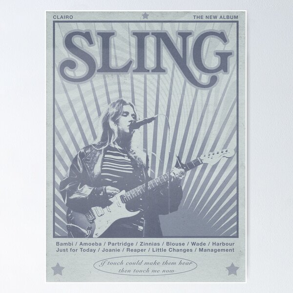Item preview, Clairo Sling Retro Poster  designed and sold by lgsketches.