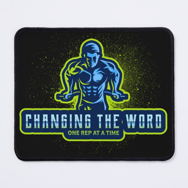 Item preview, Changing the world fitness motivation designed and sold by Betterforit.