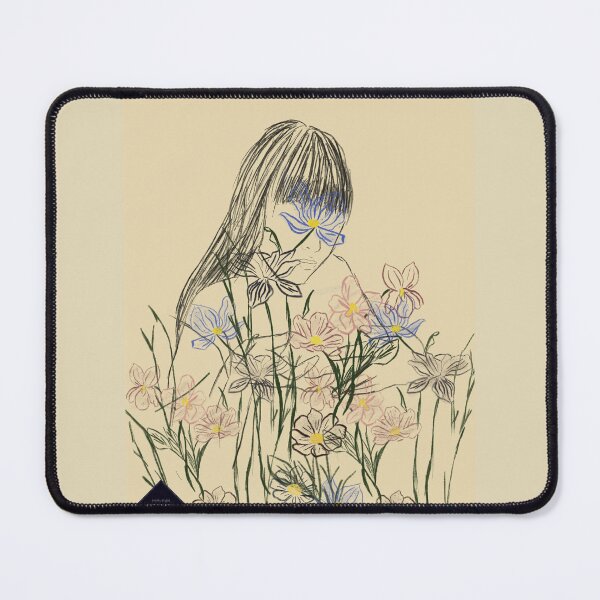 Item preview, Girl Nature Flowers Lines Selflove Selfmade designed and sold by andromedacenter.
