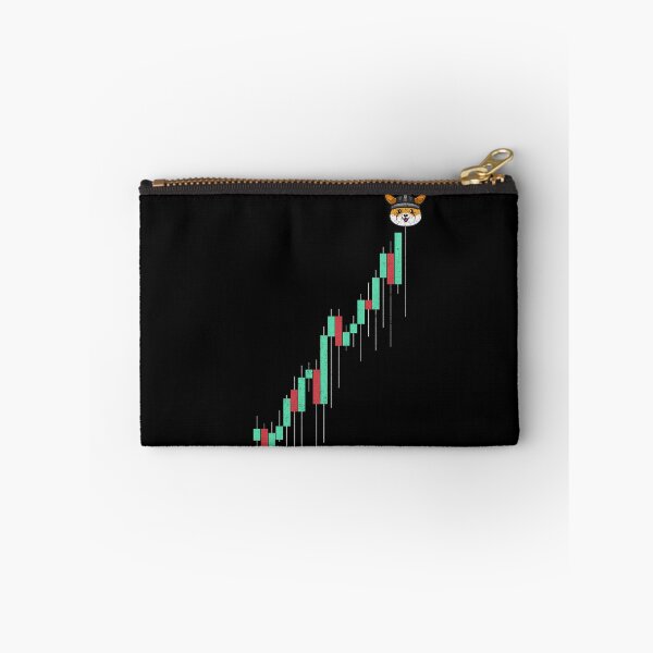 Item preview, Vintage Stock Chart Floki Inu Coin Trading Crypto Token Blockchain Wallet designed and sold by EarlineCormier.