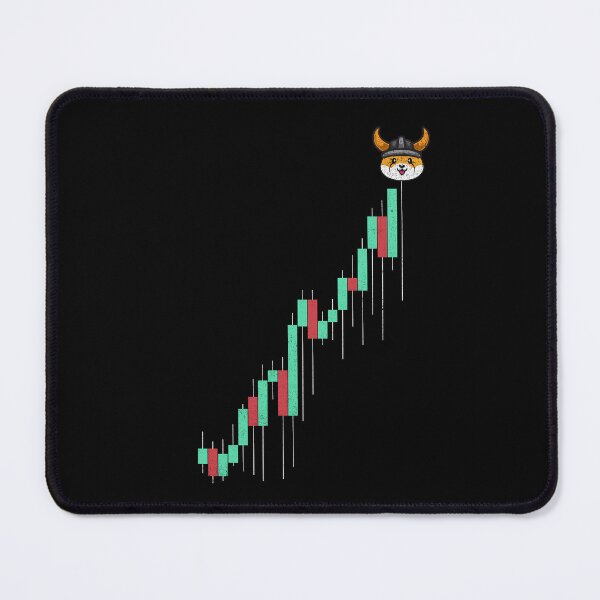 Item preview, Vintage Stock Chart Floki Inu Coin Trading Crypto Token Blockchain Wallet designed and sold by EarlineCormier.