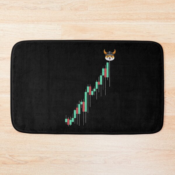 Item preview, Vintage Stock Chart Floki Inu Coin Trading Crypto Token Blockchain Wallet designed and sold by EarlineCormier.