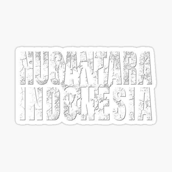 "Nusantara Indonesia (White)" Sticker by balibudo | Redbubble