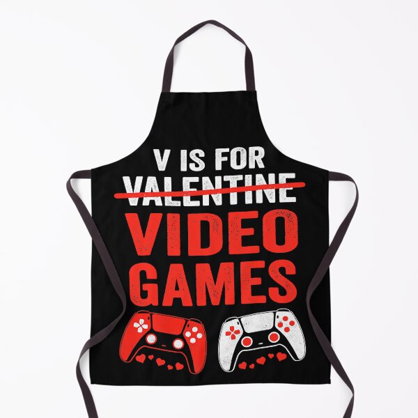 Item preview, V Is For Video Games Funny Valentines Day Gamer designed and sold by norwoodcarney.