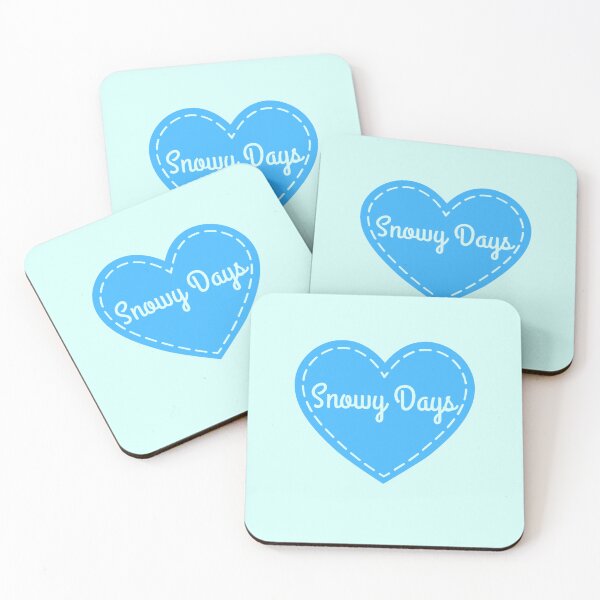 Item preview, I Love Snowy Days Heart designed and sold by mewsis.