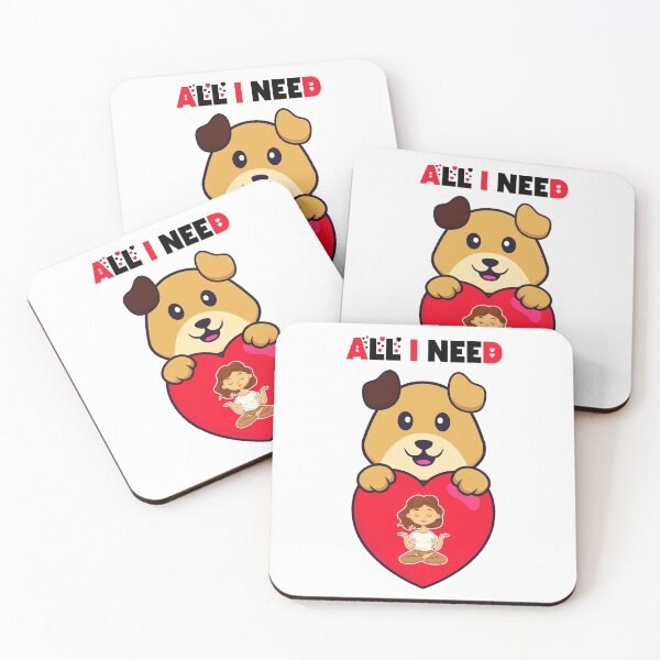 Item preview, all i need is love and yoga and a dog funny shirt for couples, singles, lovers, dog lovers designed and sold by Goods-by-Jojo.