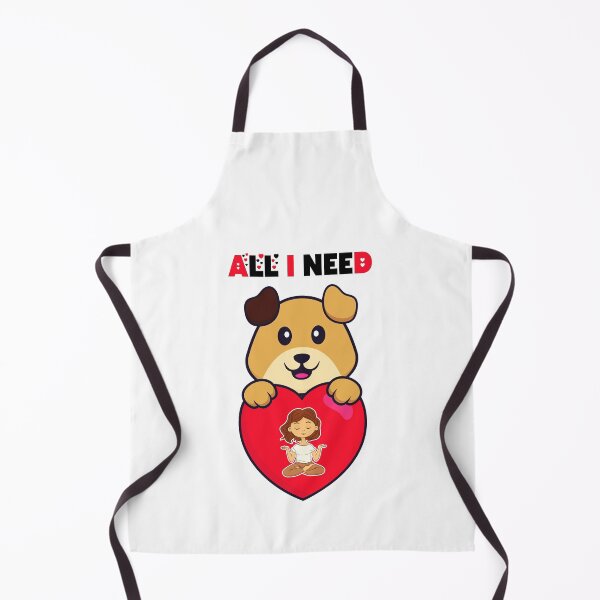 Item preview, all i need is love and yoga and a dog funny shirt for couples, singles, lovers, dog lovers designed and sold by Goods-by-Jojo.