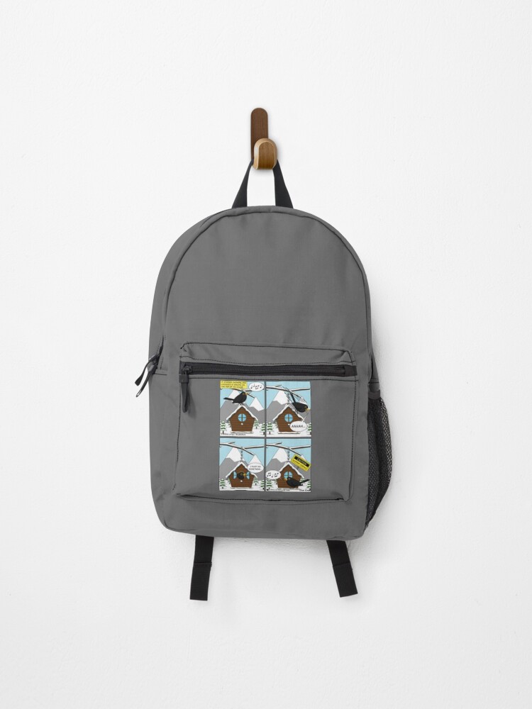 Thumbnail 1 of 3, Backpack, Safety First Comic designed and sold by BirdAtWork.