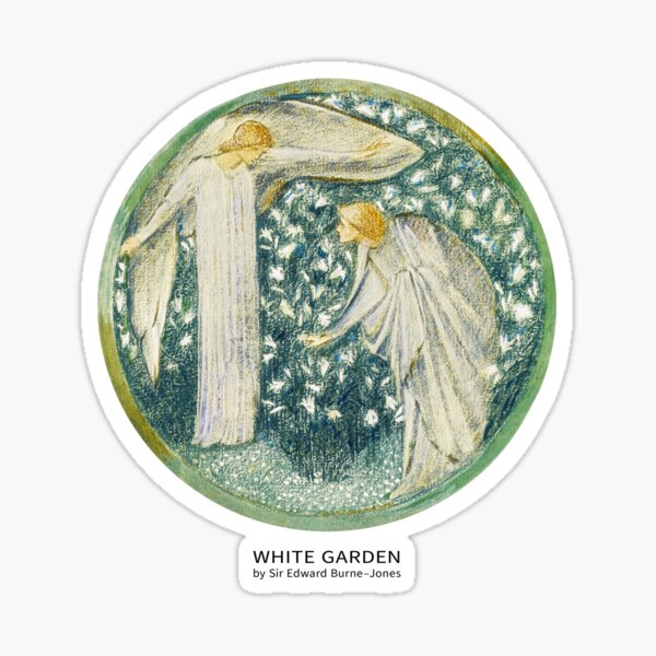 Art - White garden Sticker