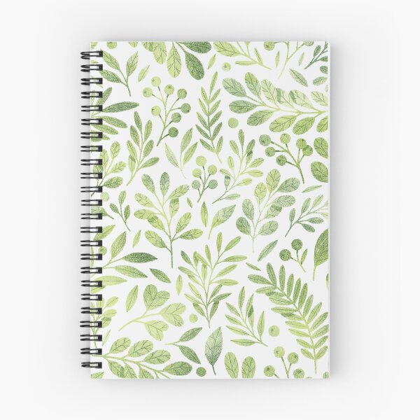 Item preview, Tiny and cute green leaves pattern. Botanical illustration. designed and sold by helga-wigandt.