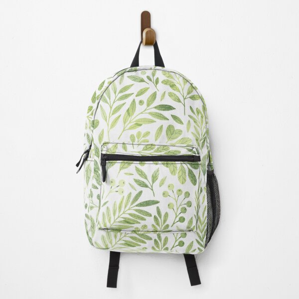 Item preview, Tiny and cute green leaves pattern. Botanical illustration. designed and sold by helga-wigandt.