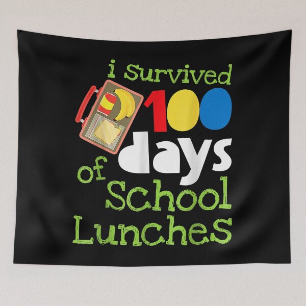 Item preview, I Survived 100 Days Of School Lunches Funny Boys Girls  designed and sold by mchargue12.