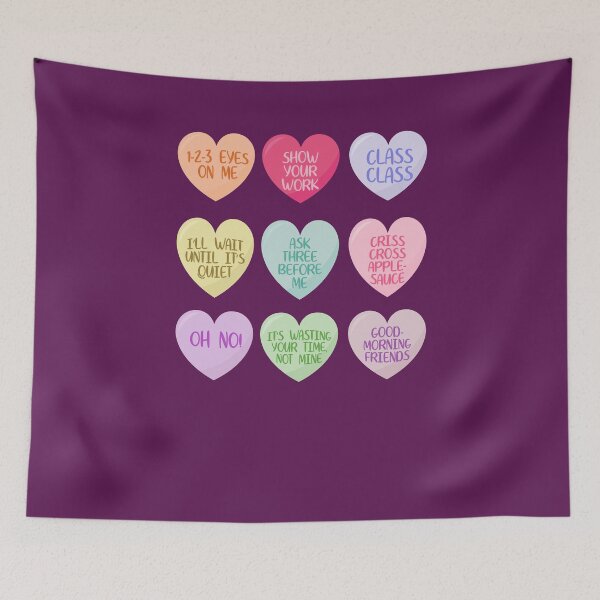 Item preview, Funny Valentine's Day For Teachers, Conversation Heart School . designed and sold by EspenoyStore.