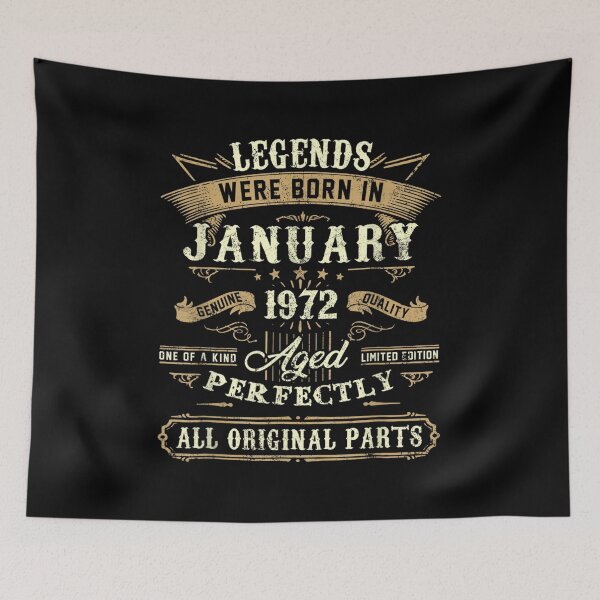 Item preview, Legends Were Born In January 1972 50th Birthday Gift  designed and sold by mchargue12.