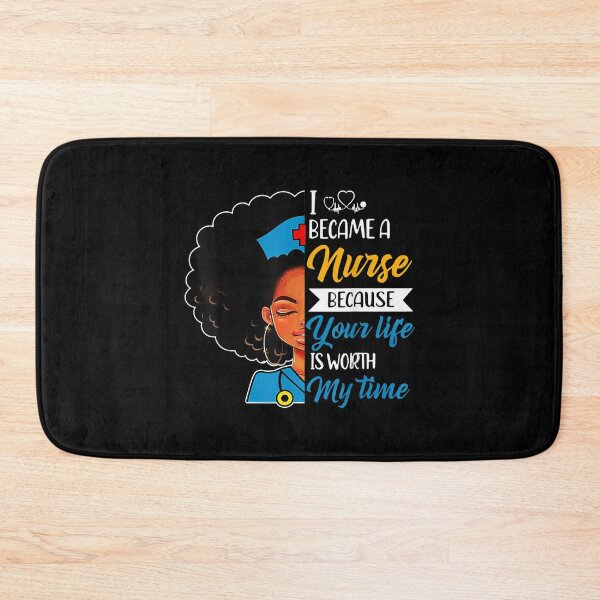 Item preview, I Became A Nurse Black History Black Girl Afro Melanin Queen  designed and sold by mchargue12.