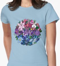 Bi Pride Flowers Women's Fitted T-Shirt