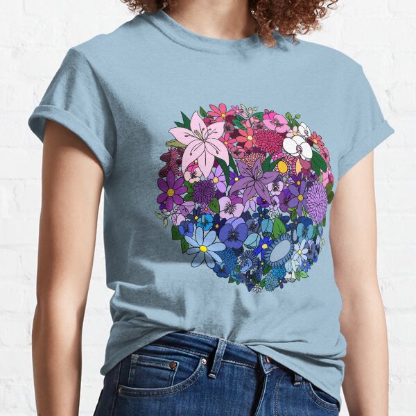 Bi Pride Flowers Classic T-Shirt