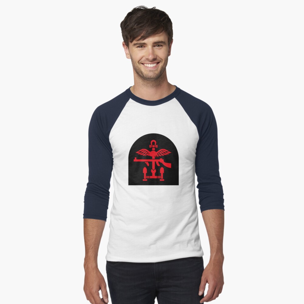 Item preview, Baseball ¾ Sleeve T-Shirt designed and sold by wordwidesymbols.