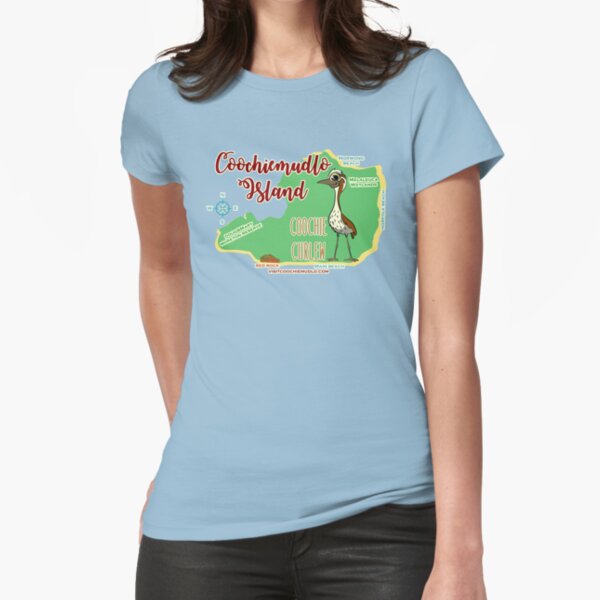 Coochiemudlo Curlew Fitted T-Shirt