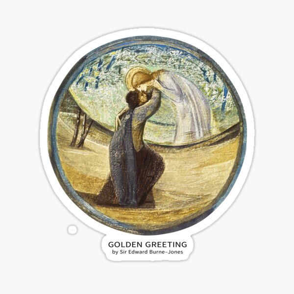 Art - Golden greeting Sticker