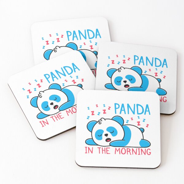 Aperçu de l'œuvre panda le matin-typographie d'animaux drôles créée et vendue par Hartics.