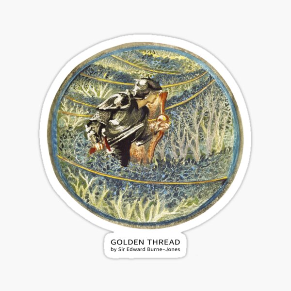 Art - Golden thread Sticker