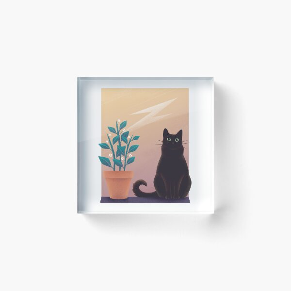 Item preview, Black cat  designed and sold by monikagun-art.