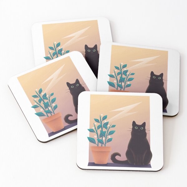 Item preview, Black cat  designed and sold by monikagun-art.