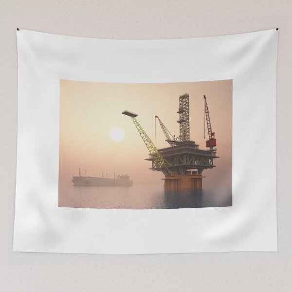 Item preview, Oil rig in the sea and oil tanker designed and sold by MIRO3D.