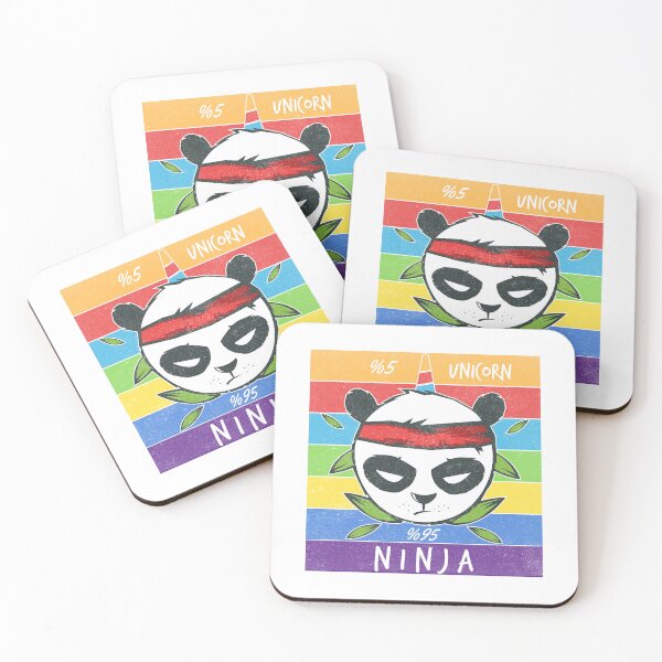 Aperçu de l'œuvre typographie panda ninja-animaux drôles créée et vendue par Hartics.