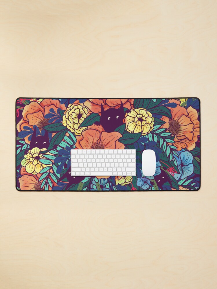 Aperçu 1 sur 5. Tapis de souris avec l'œuvre Fleurs sauvages créée et vendue par littleclyde.