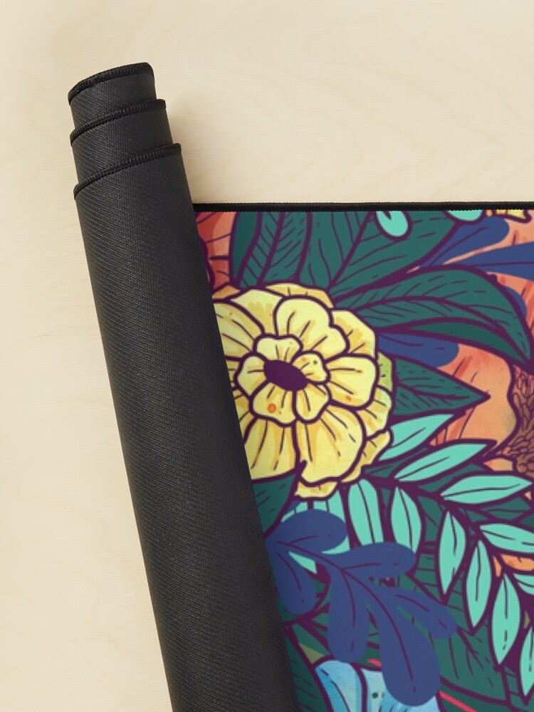 Aperçu 2 sur 5. Tapis de souris avec l'œuvre Fleurs sauvages créée et vendue par littleclyde.