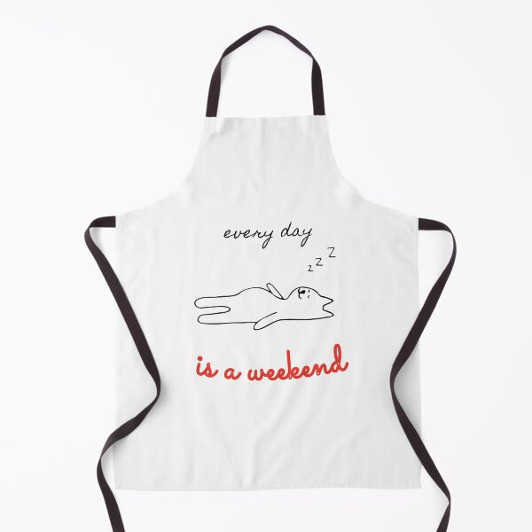 Item preview, everyday is a weekend - everyday is a weekend art - lazy cat designed and sold by Mintminz.