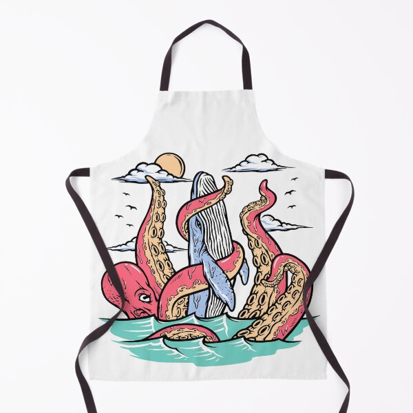 Item preview, Giant Octopus Attacks Whales designed and sold by Ala Muk.