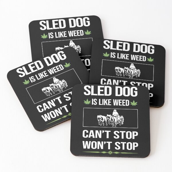 Item preview, Funny Can't Stop Sled Dog designed and sold by FulviaContreras.