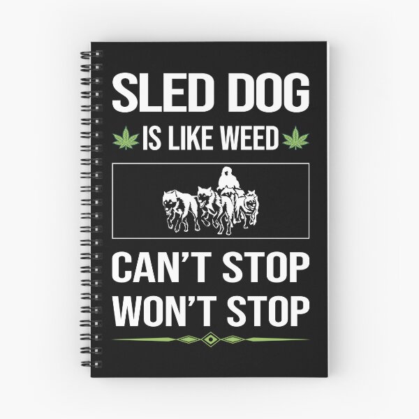 Item preview, Funny Can't Stop Sled Dog designed and sold by FulviaContreras.