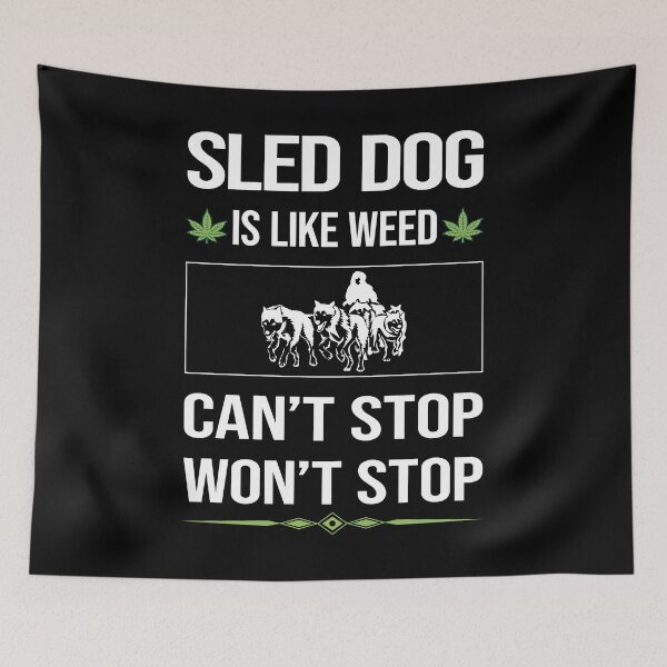 Item preview, Funny Can't Stop Sled Dog designed and sold by FulviaContreras.