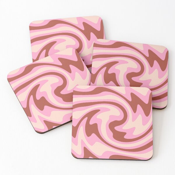 Item preview, Pink Swirl Retro Cute 70s Liquid designed and sold by trajeado14.