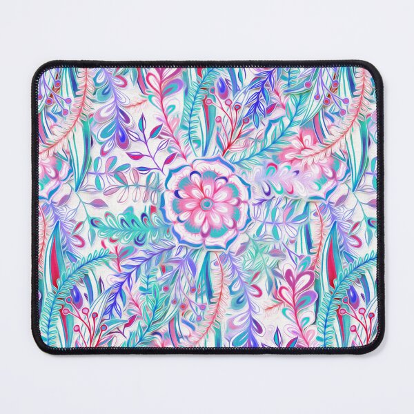 Item preview, Boho Flower Burst in Pink and Teal designed and sold by micklyn.