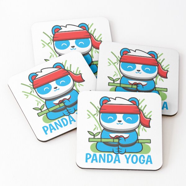 Item preview, panda yoga-funny animals typography designed and sold by Hartics.