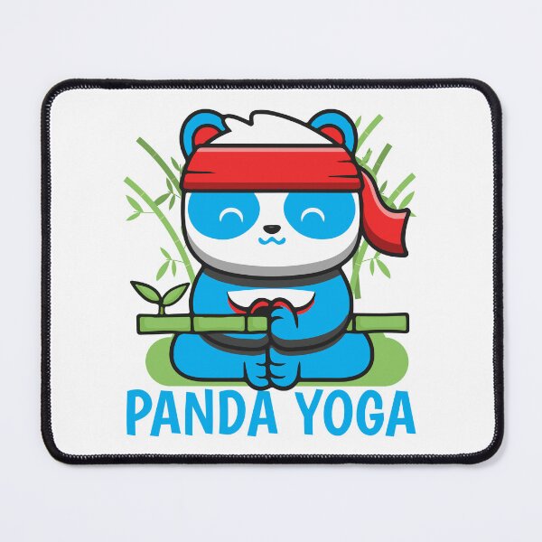 Item preview, panda yoga-funny animals typography designed and sold by Hartics.
