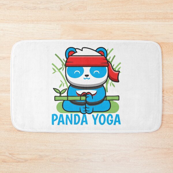 Item preview, panda yoga-funny animals typography designed and sold by Hartics.