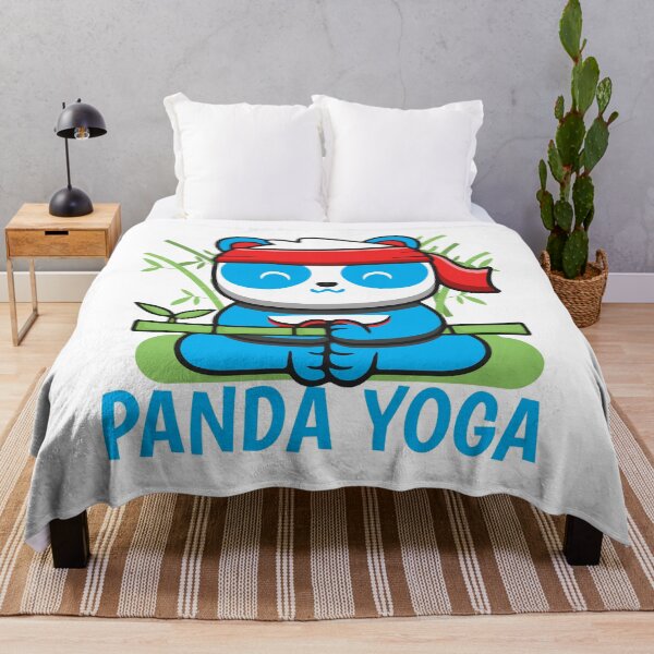 Item preview, panda yoga-funny animals typography designed and sold by Hartics.