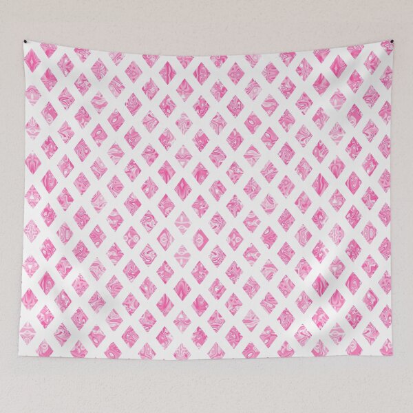 Item preview, Geometric Diamond Swirl Pattern in Pink designed and sold by Saanis.
