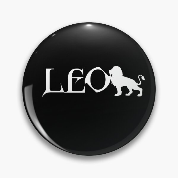 Item preview, Leo Horoscope - Celtic Gothic White Text - Lion Silhouette designed and sold by S Quinn.